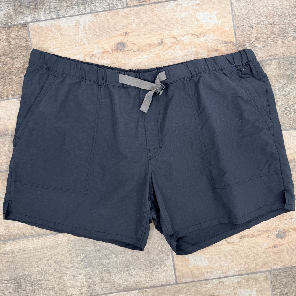 REI Co-op Mens XXLarge Black Ripstop Hiking Shorts Active Outdoor 6" Inseam